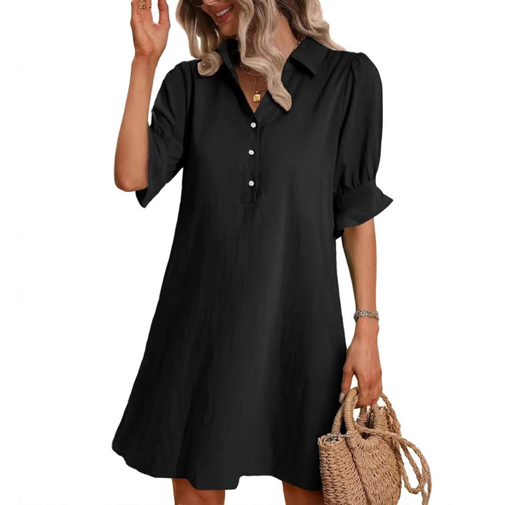Fiona | Casual Button Down Shirt Dress