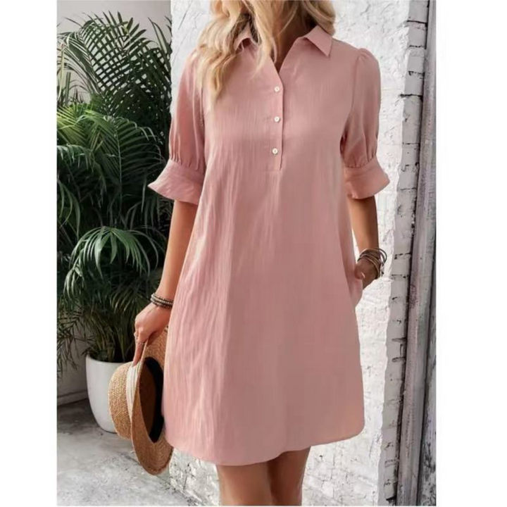 Fiona | Casual Button Down Shirt Dress