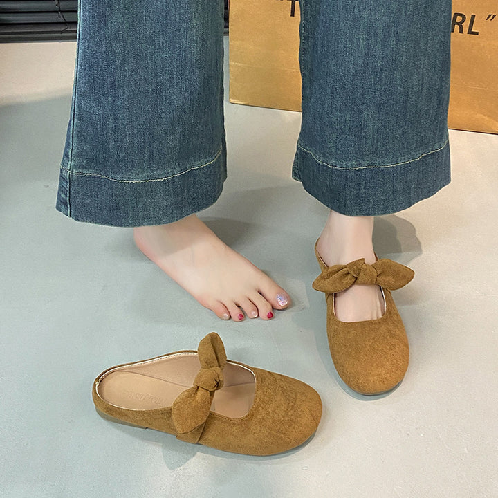 Whitney | Soft Bow Slip-On Mules