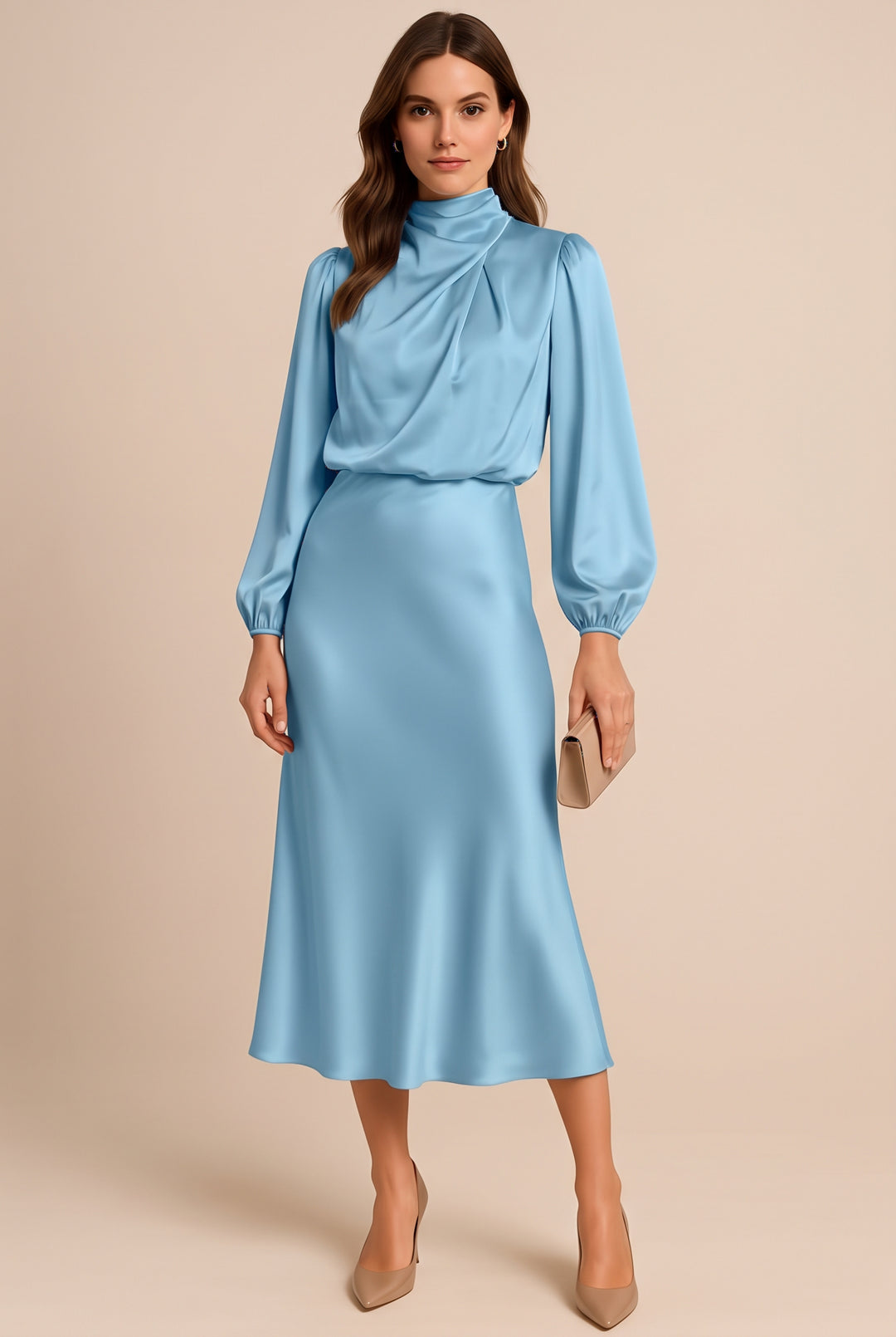 Winona | High-Waist Elegant Midi Dress