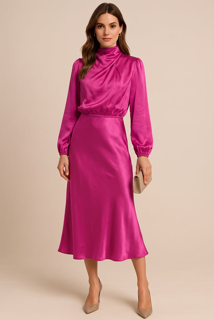 Winona | High-Waist Elegant Midi Dress