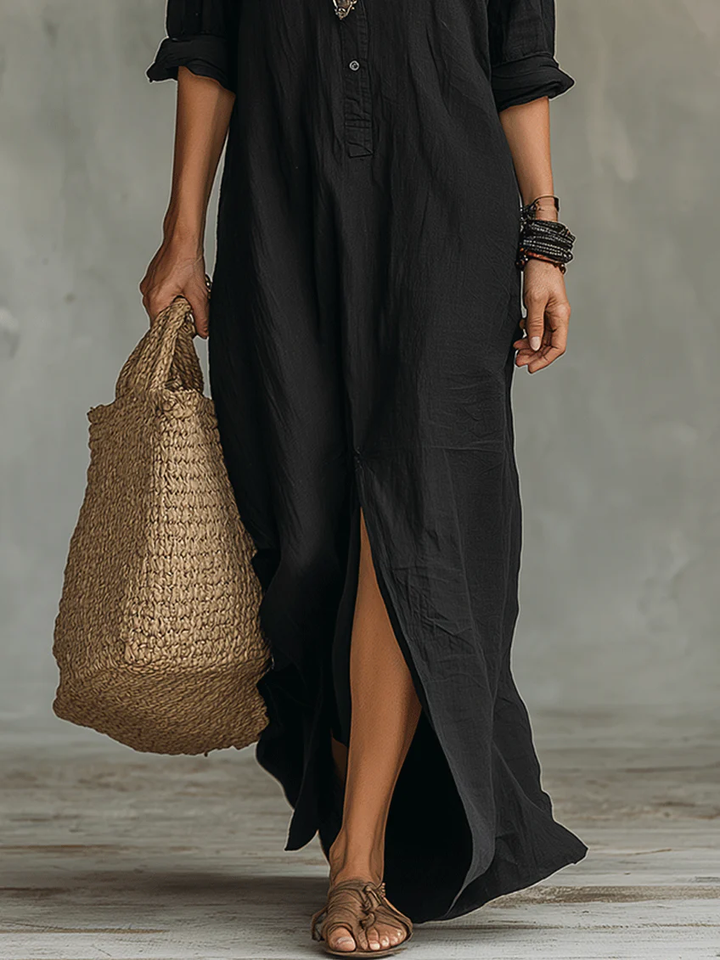 Shirley | Elegant Silhouette Flattering Maxi Dress