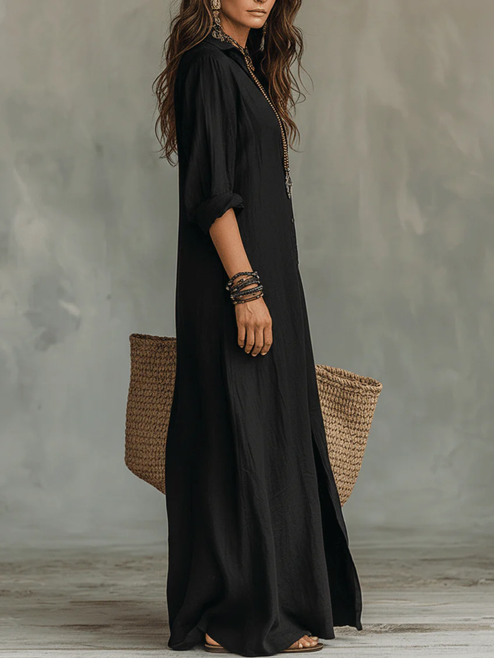 Shirley | Elegant Silhouette Flattering Maxi Dress