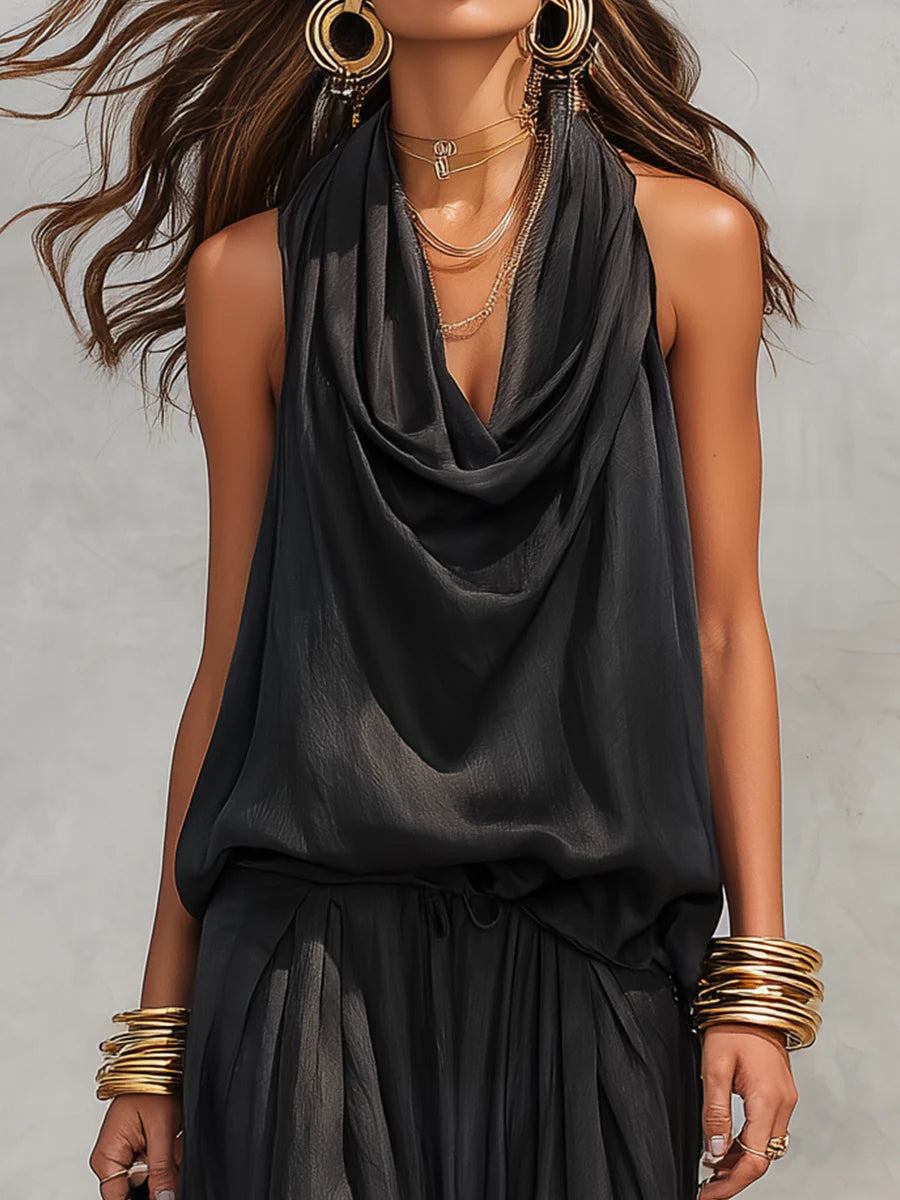 Gianna | Draped Sleeveless Set