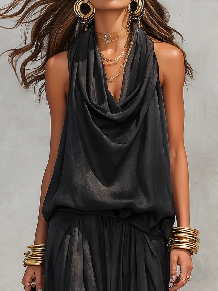 Gianna | Draped Sleeveless Set