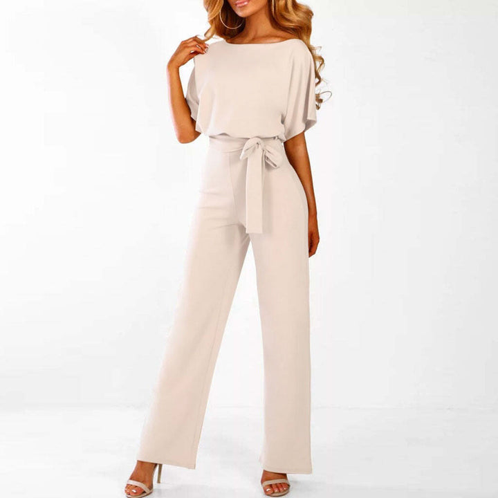 Gwyneth | Elegant Wide-Leg Belted Jumpsuit