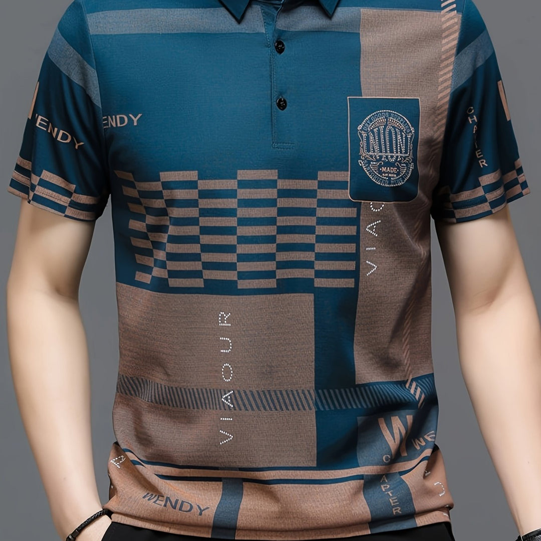 Nathaniel | Refined colourblock Polo Shirt