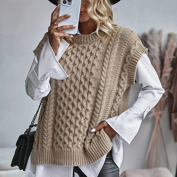 Bridget | Cozy Cable-Knit Jumper Vest