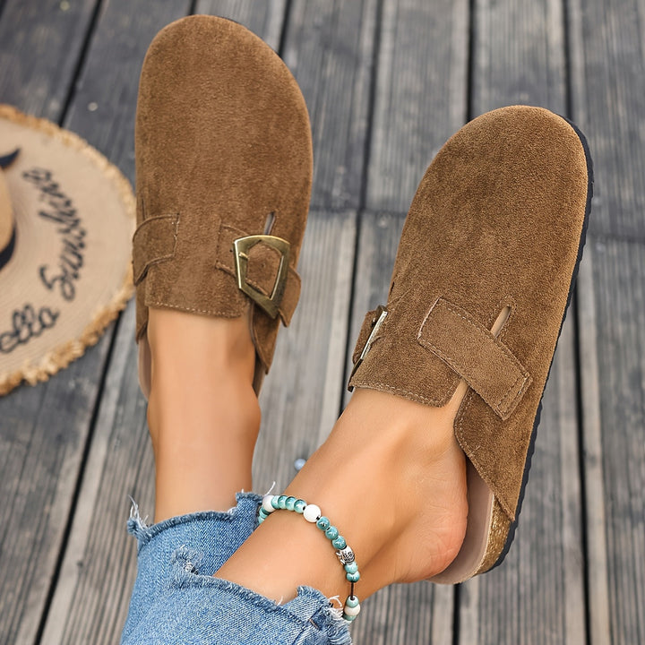 Winona | Buckle-Detail Slip-On Mules