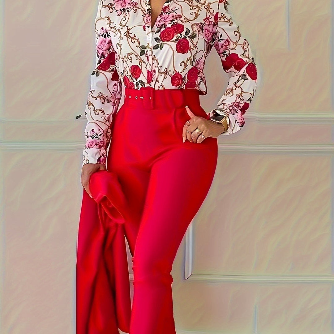 Susanna | Elegant Floral Two-Piece Set