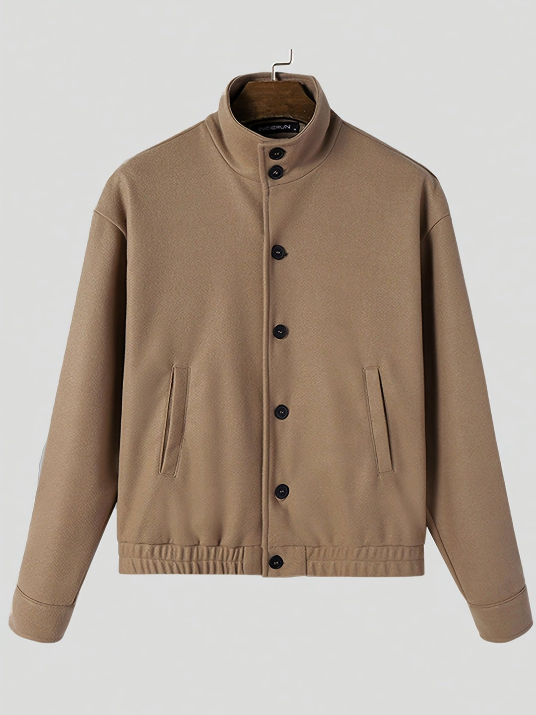 Everett Blake | Refined Button-Front Bomber Jacket