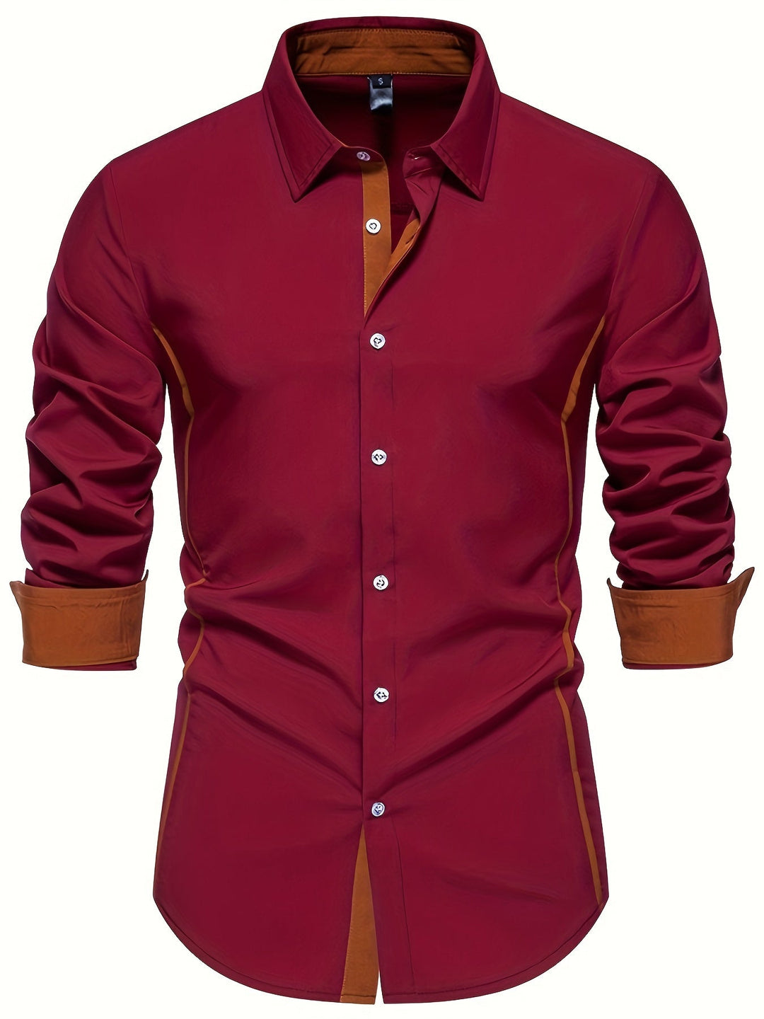 Anthony | Contrast Trim Button-Up Shirt