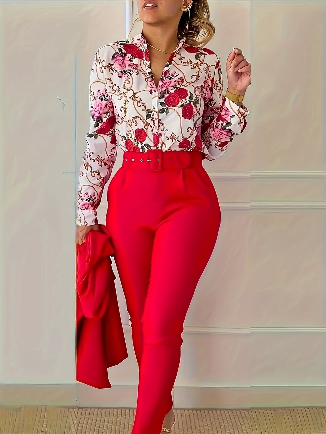 Susanna | Elegant Floral Two-Piece Set