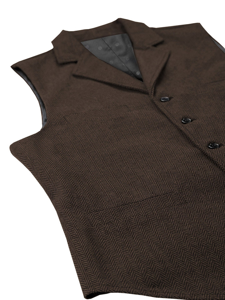 Byron | Refined Herringbone Waistcoat