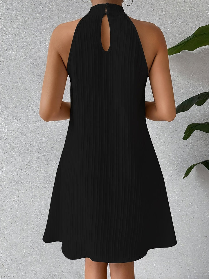 Talia | Textured Halter Mini Dress