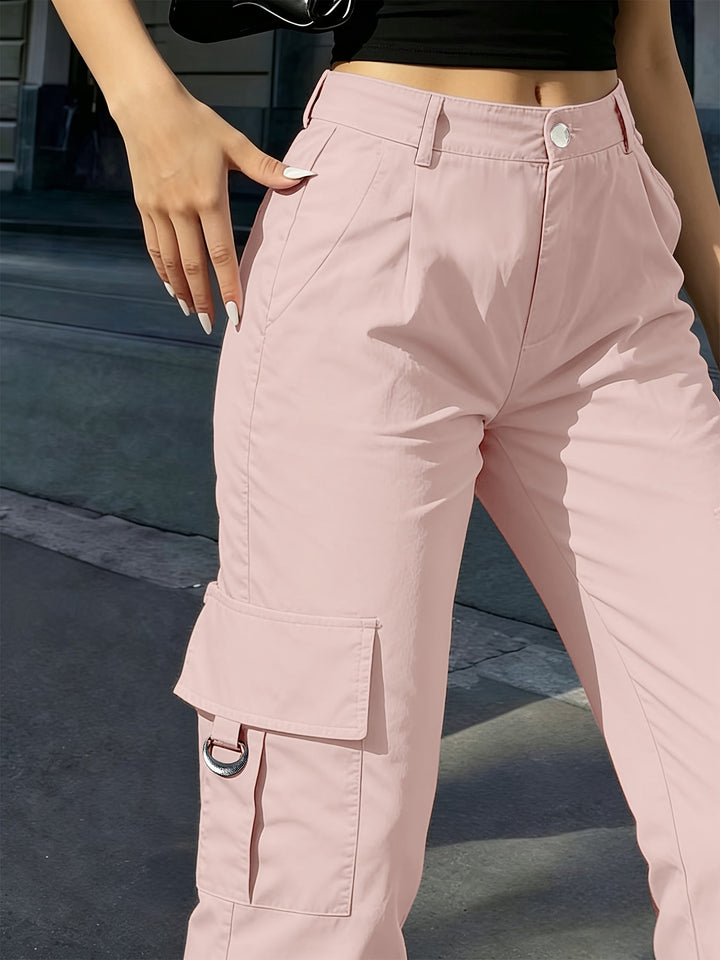 Bonnie | High-Waisted Wide-Leg Cargo Trousers