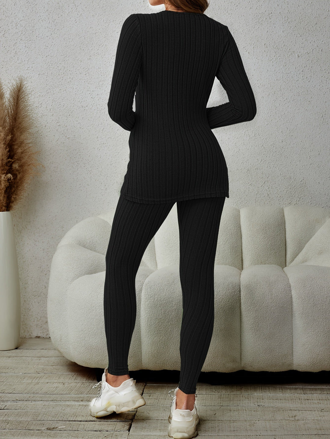 Delphina | Relaxed Ribbed Two-Piece Set