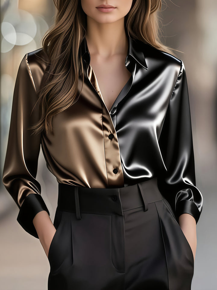 Helene | Refined colour-Block Blouse