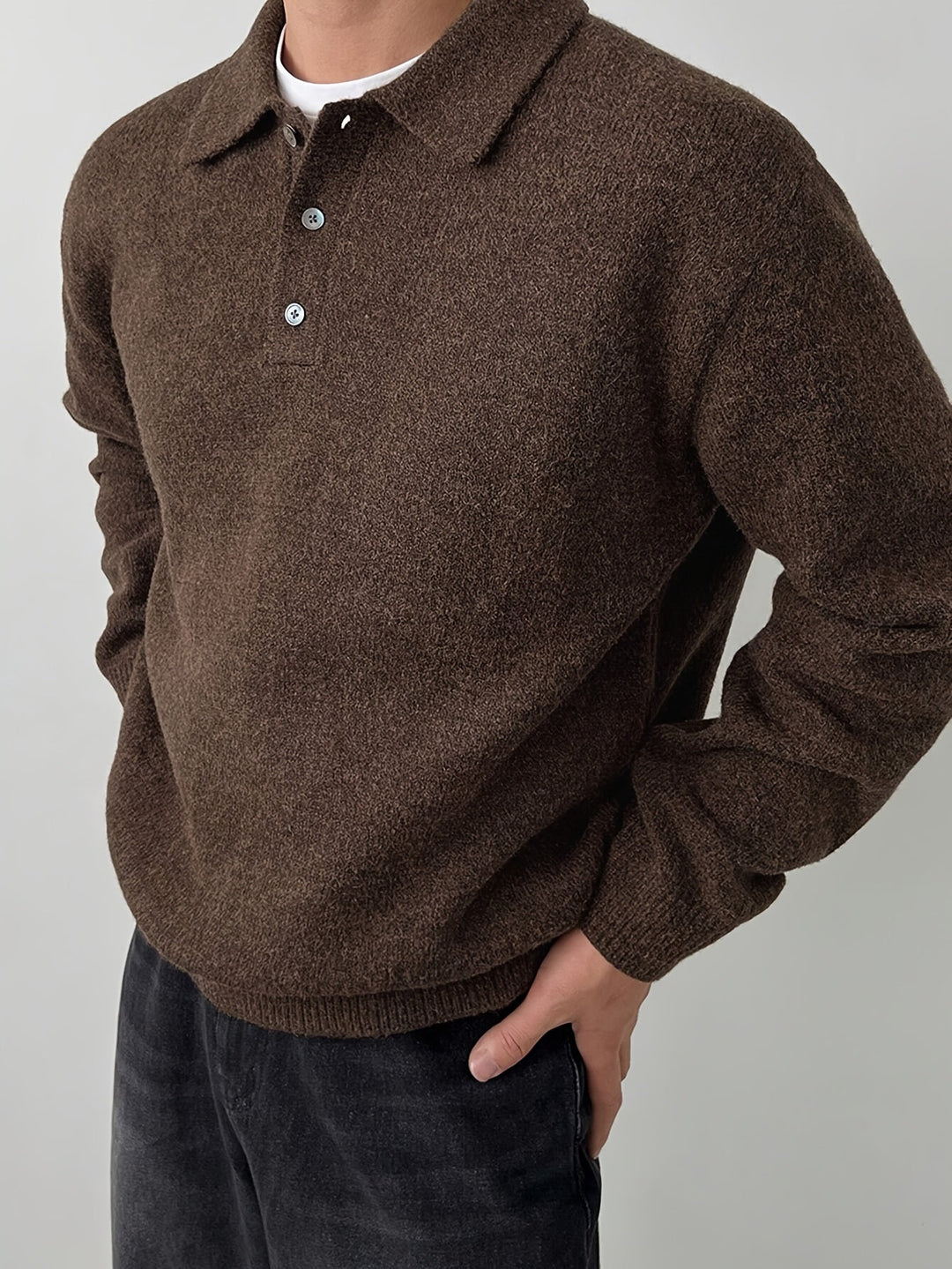 Landon | Refined Polo Collar Jumper