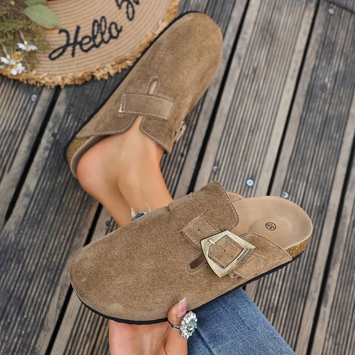 Winona | Buckle-Detail Slip-On Mules