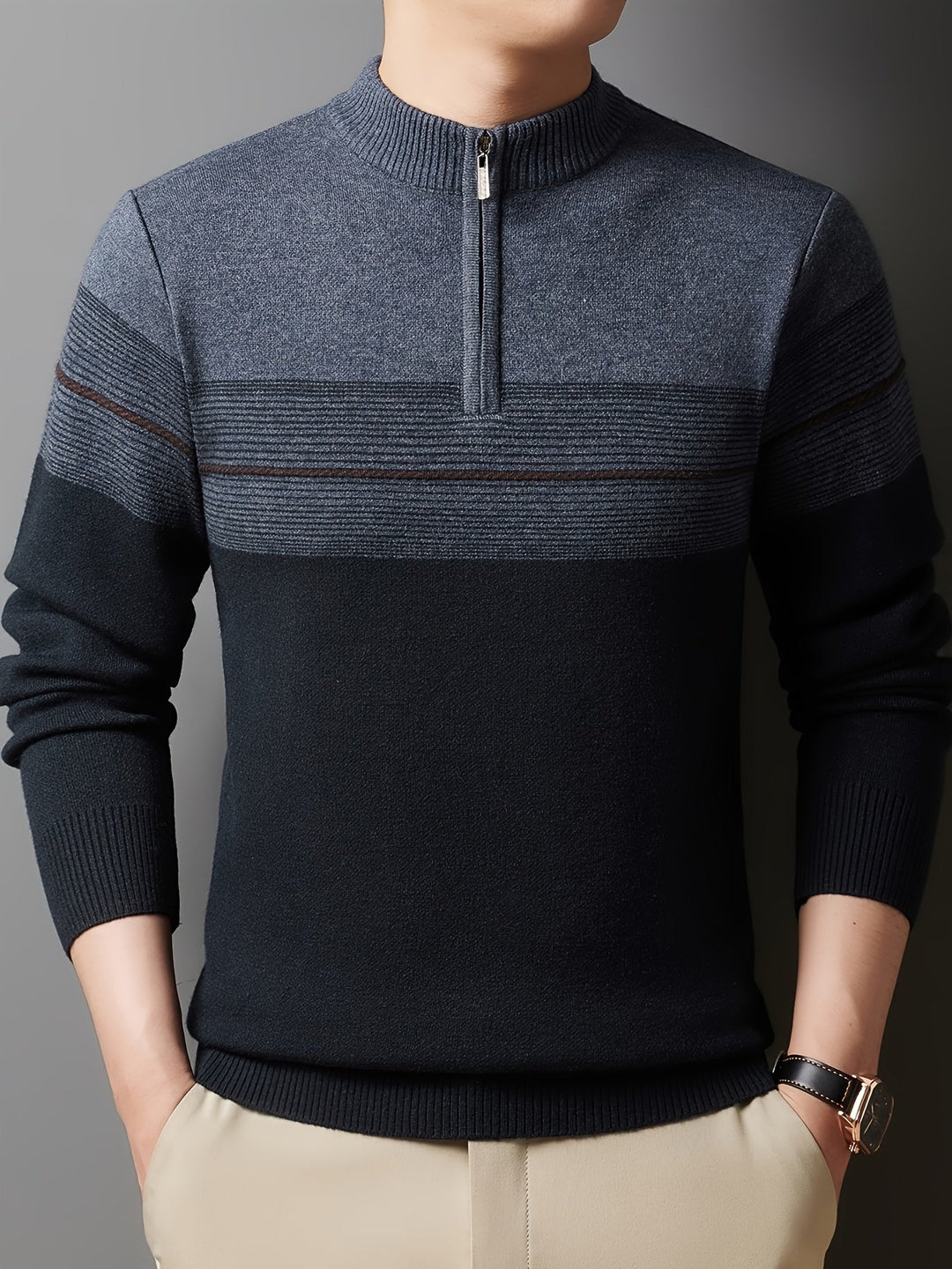 Oscar | Zip-Neck Jumper