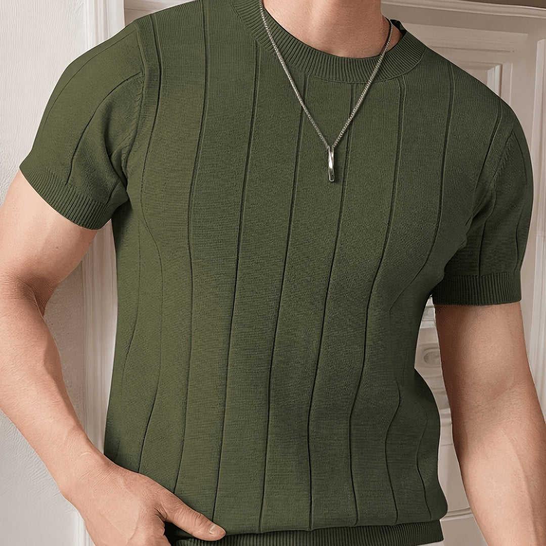 Curtis | Ribbed Short-Sleeve Top