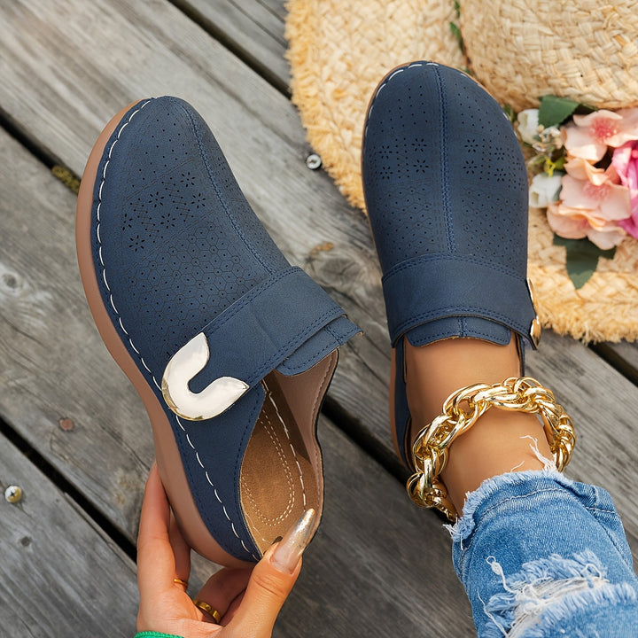 Bernadette | Cushioned Wedge Clogs