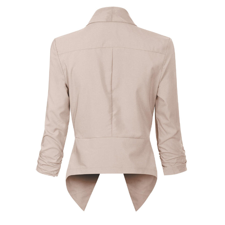 Penelope | Open-Front Draped Blazer