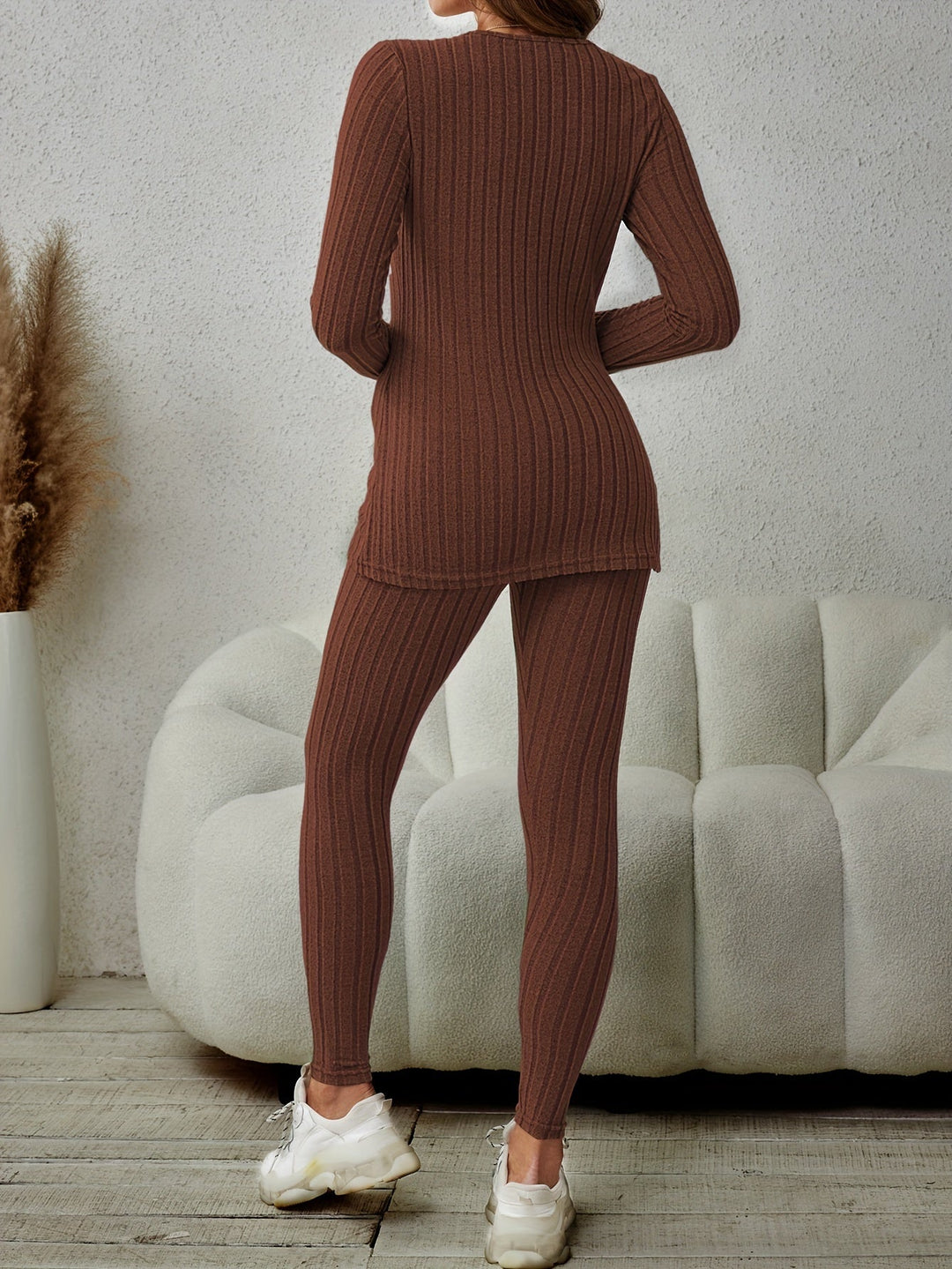 Delphina | Relaxed Ribbed Two-Piece Set
