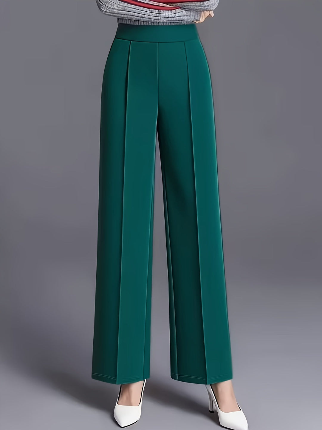 Claudia | High-Waisted Wide-Leg Trousers