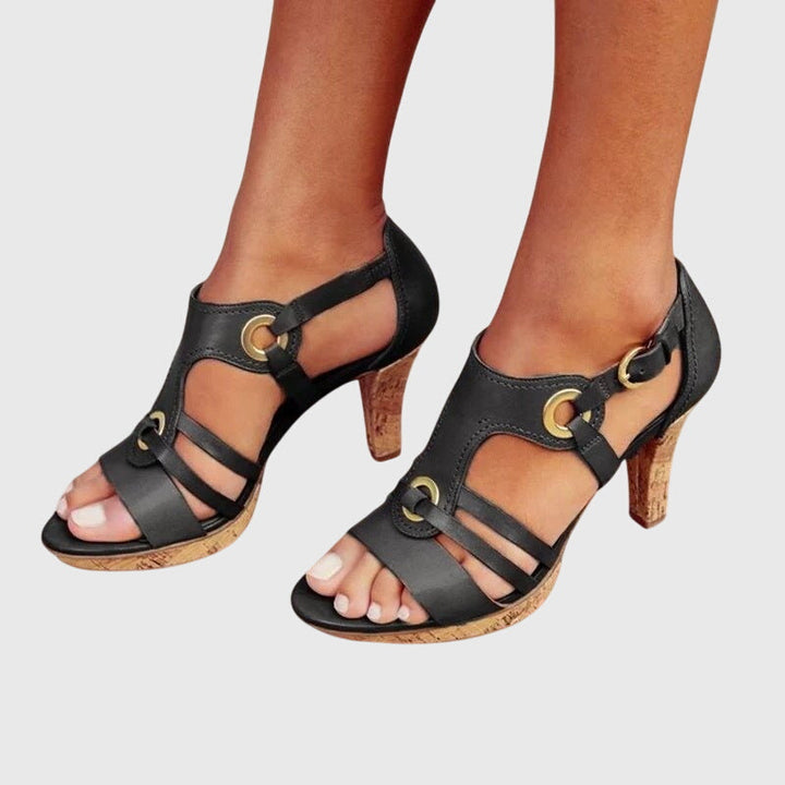 Stephanie | Premium Buckle Orthopedic Heels