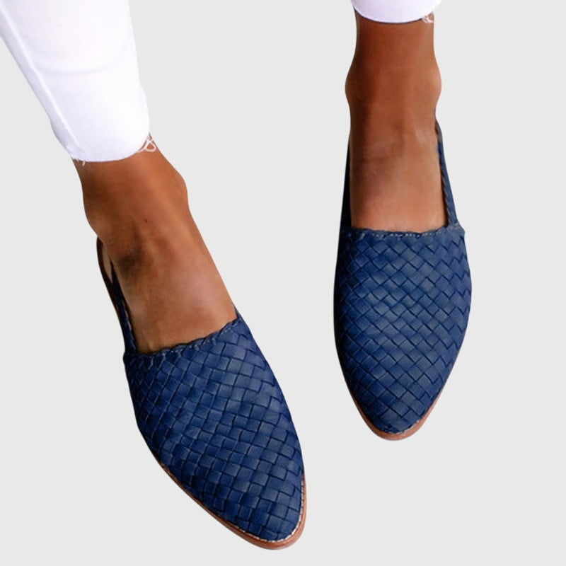 Maeve | Woven Pointed-Toe Flats