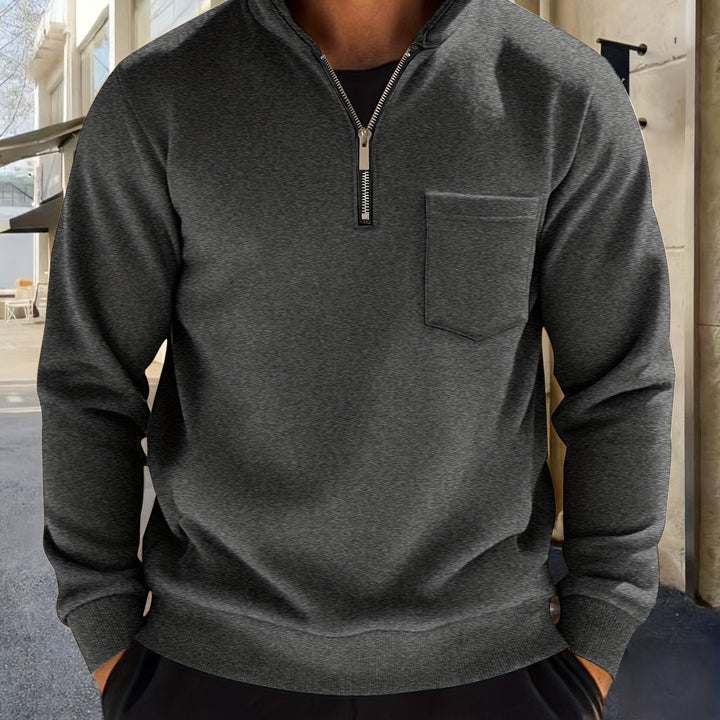 Calvin | Refined Half-Zip Pullover
