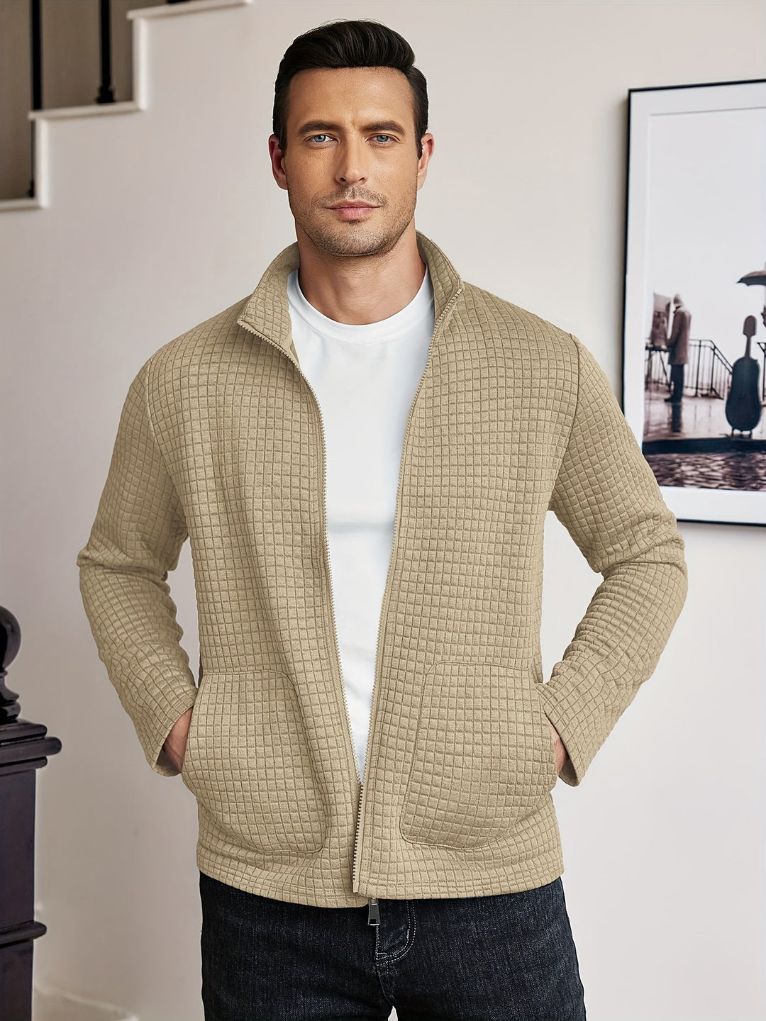 Hugo | Textured Zip-Up Jacket