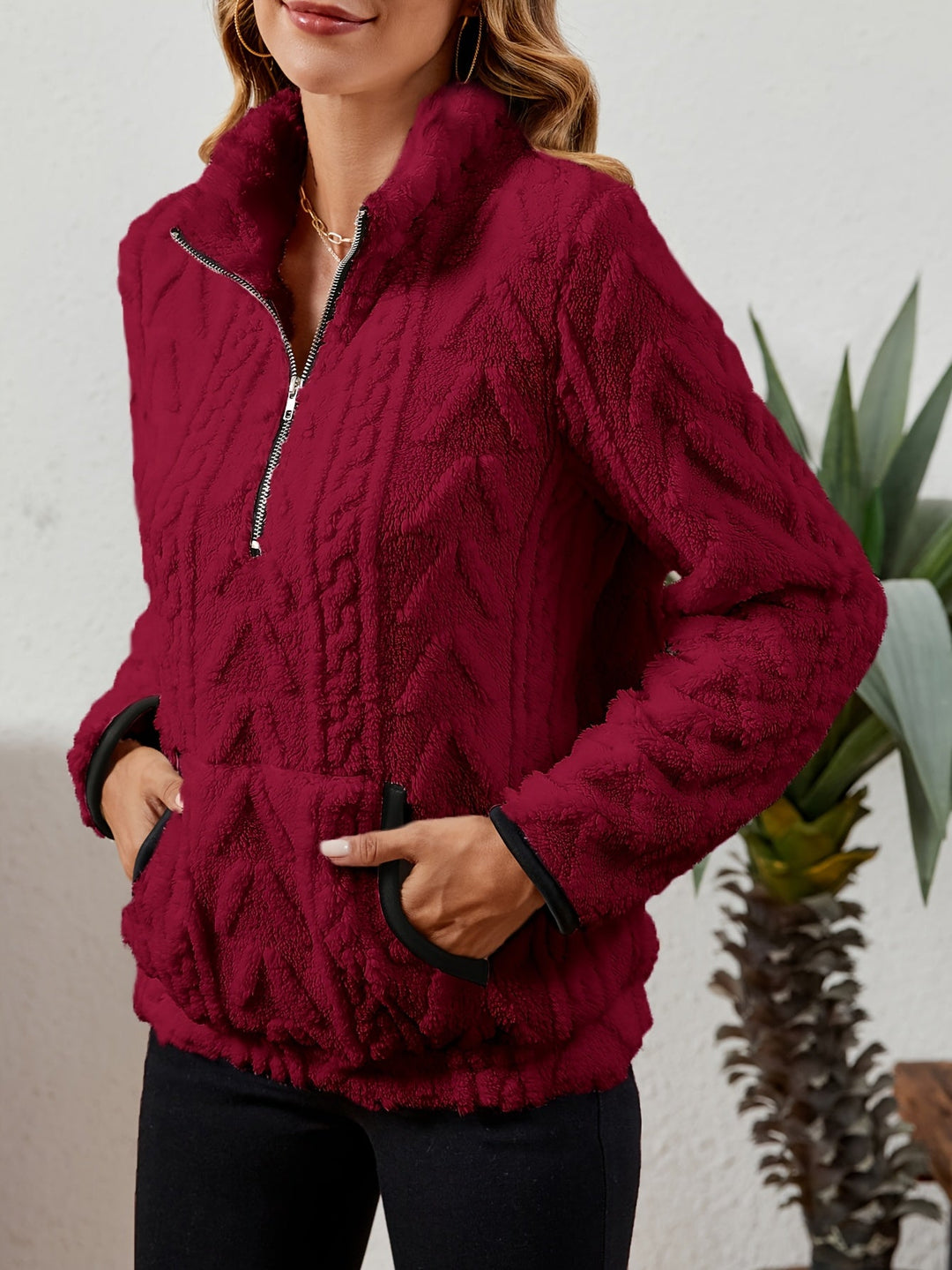 Delilah | Cozy Half-Zip Pullover