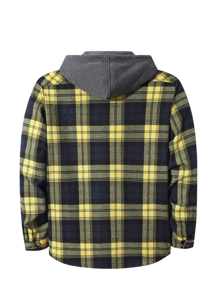 Braxton | Checked Hooded Shirt