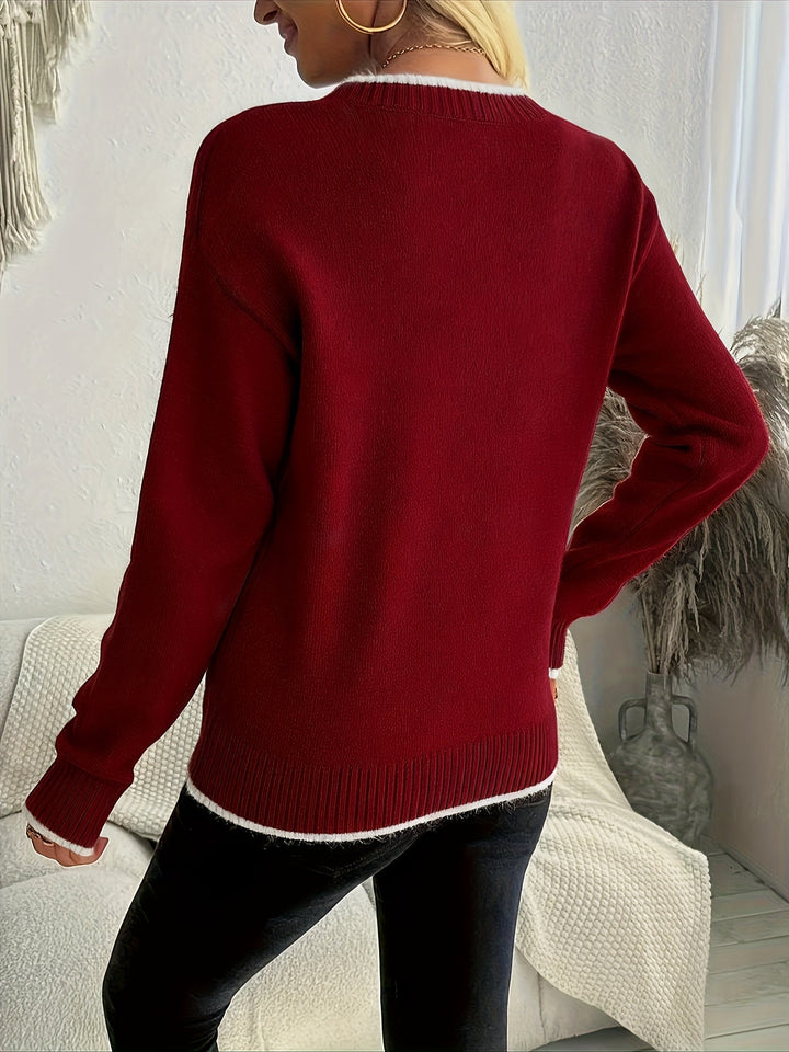 Holly | Snowflake Crewneck Jumper