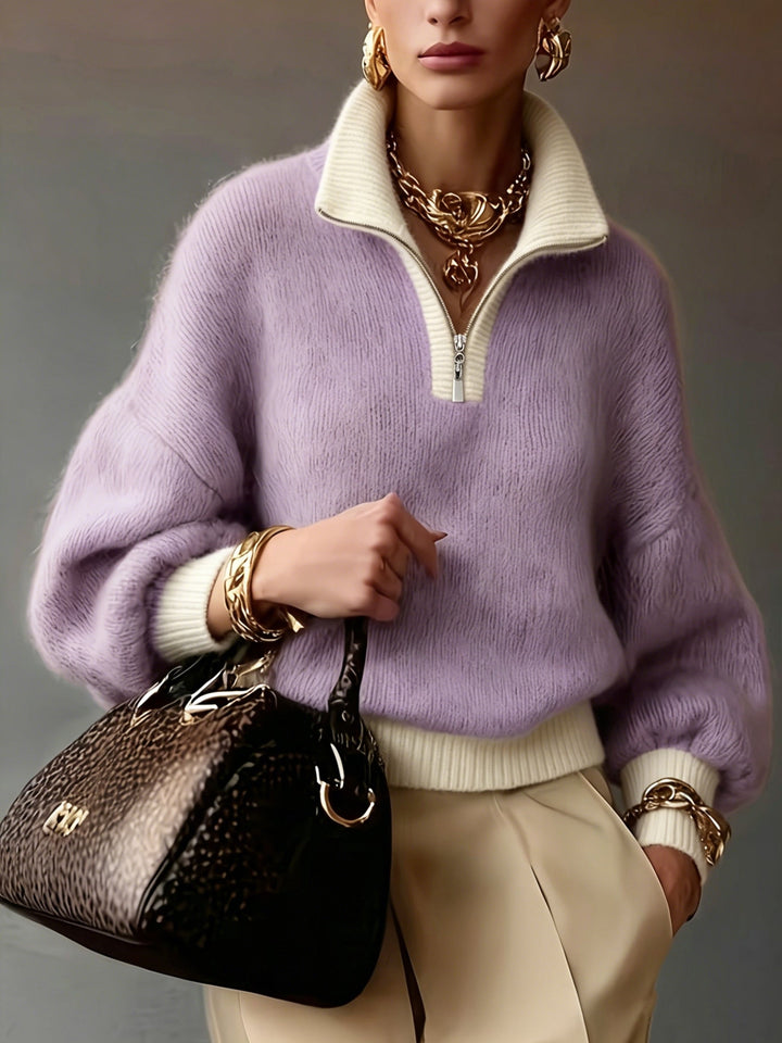 Cecily | Relaxed Half-Zip Jumper