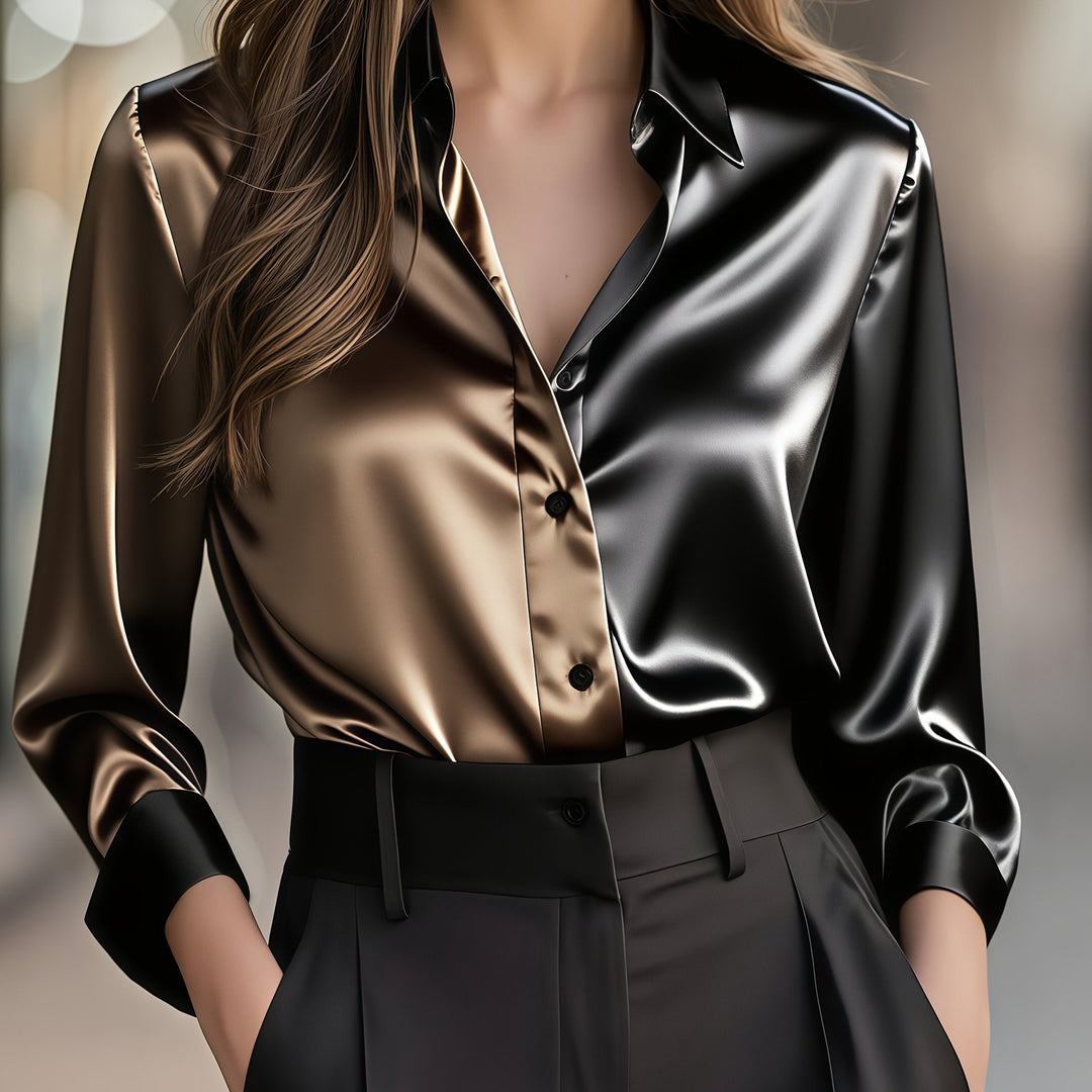 Helene | Refined colour-Block Blouse