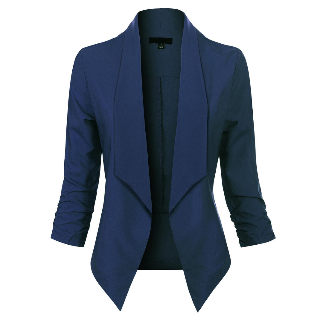 Penelope | Open-Front Draped Blazer