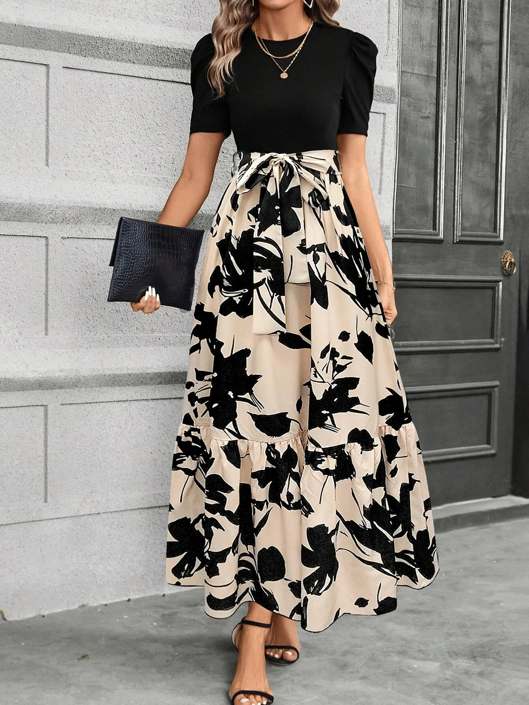 Helena | Printed Tiered Maxi Dress