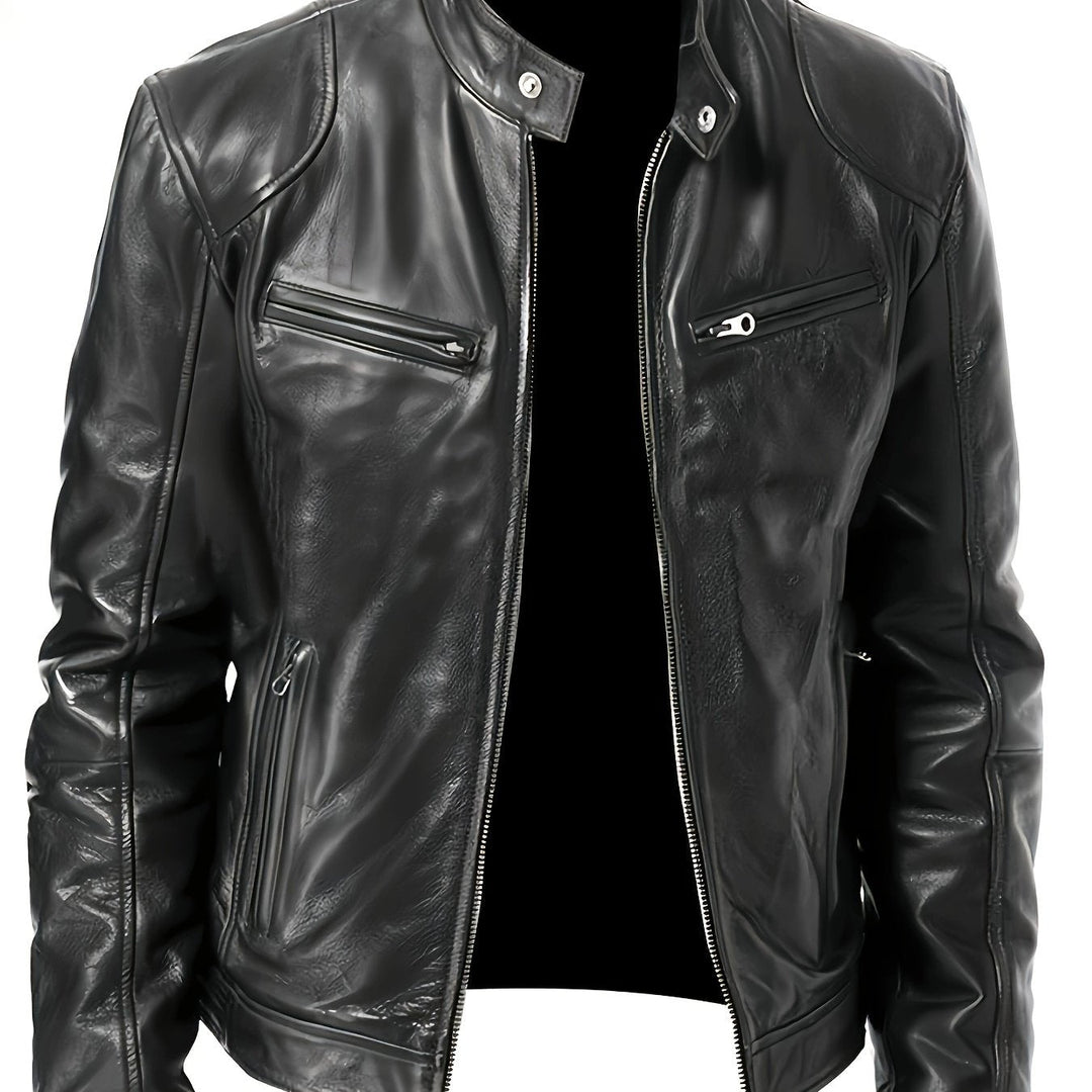 Bryson | Stand-Collar Moto Jacket