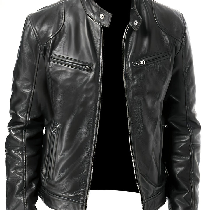 Bryson | Stand-Collar Moto Jacket