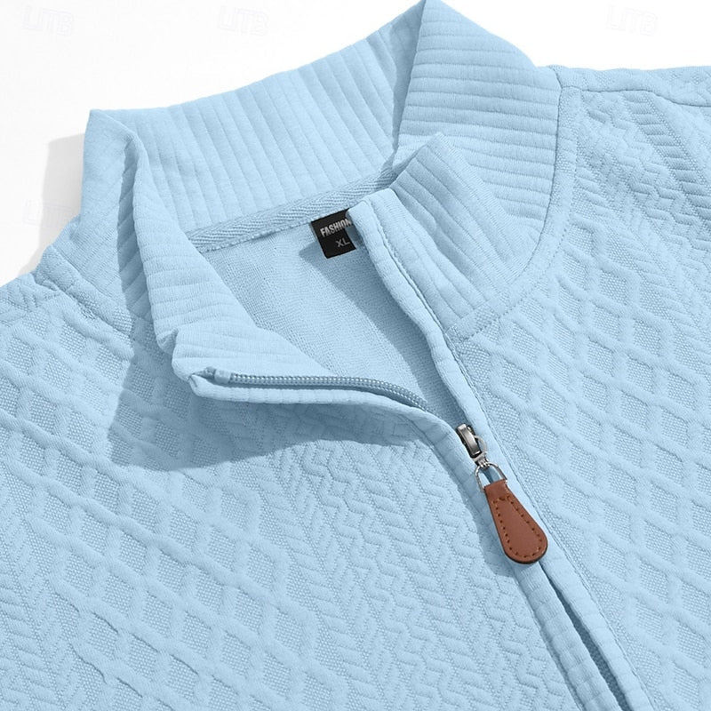 Nash | Textured Quarter-Zip Pullover