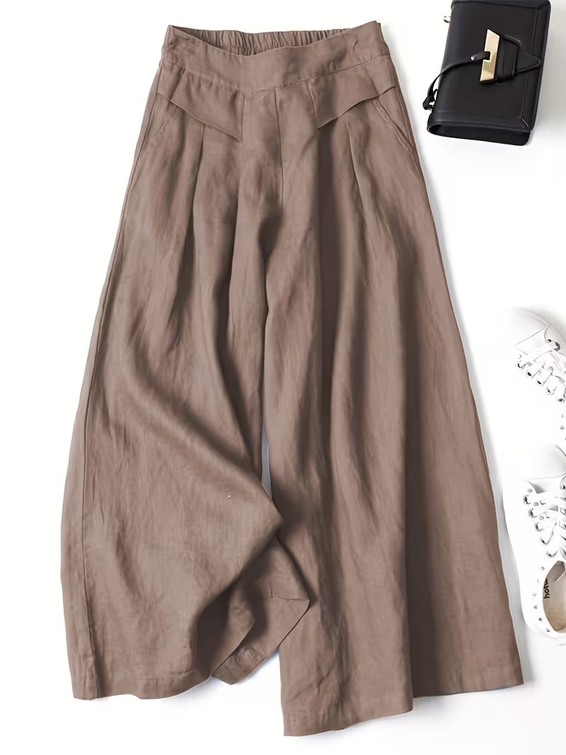 Valeria | Breathable Loose Wide-Leg Trousers