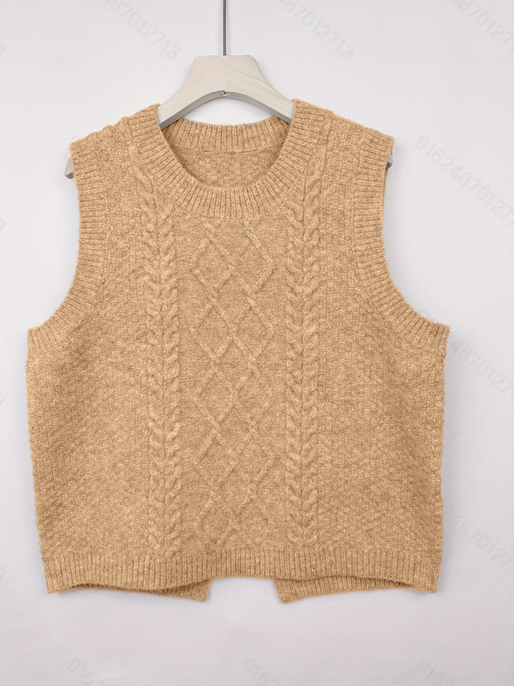 Brooke | Cable-Knit Jumper Vest