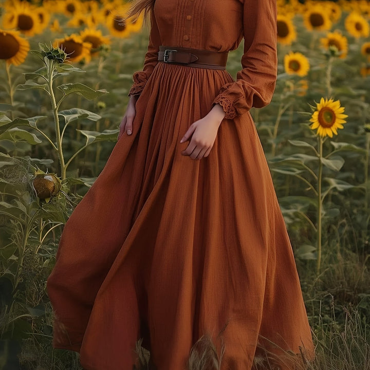 Emmeline | Vintage Pleated Maxi Dress