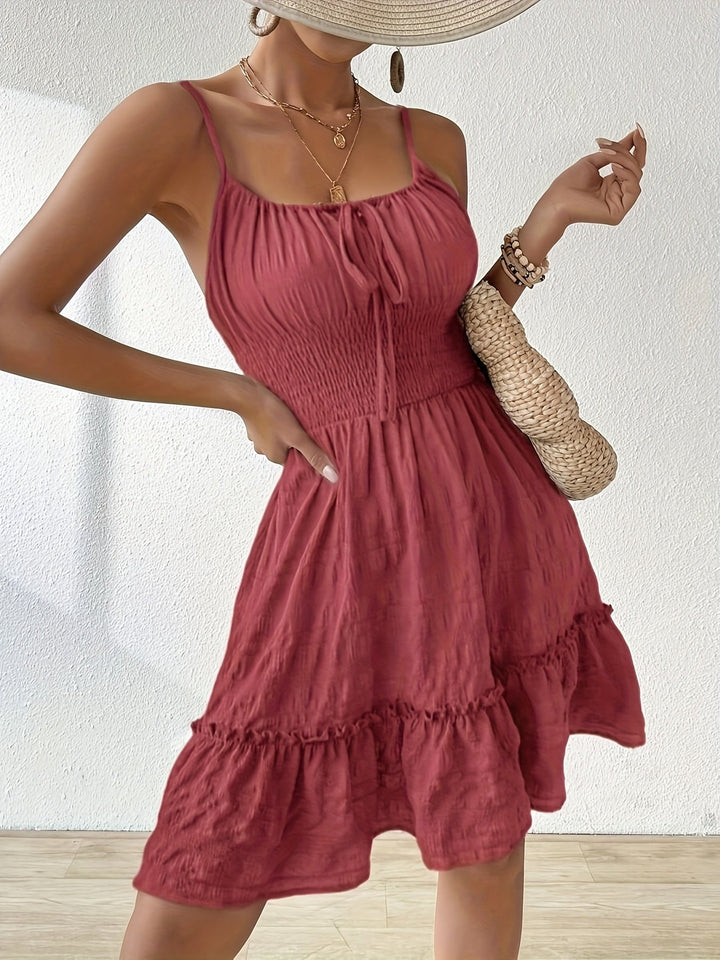 Marina | Breezy Ruched Mini Dress