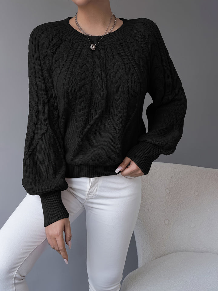 Elsie | Cable-Knit Textured Jumper