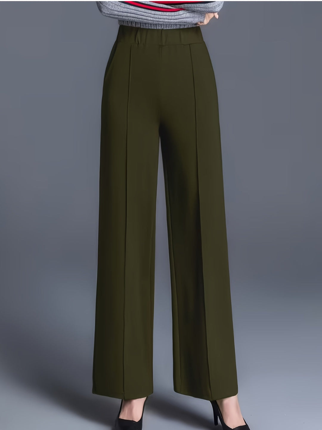 Claudia | High-Waisted Wide-Leg Trousers